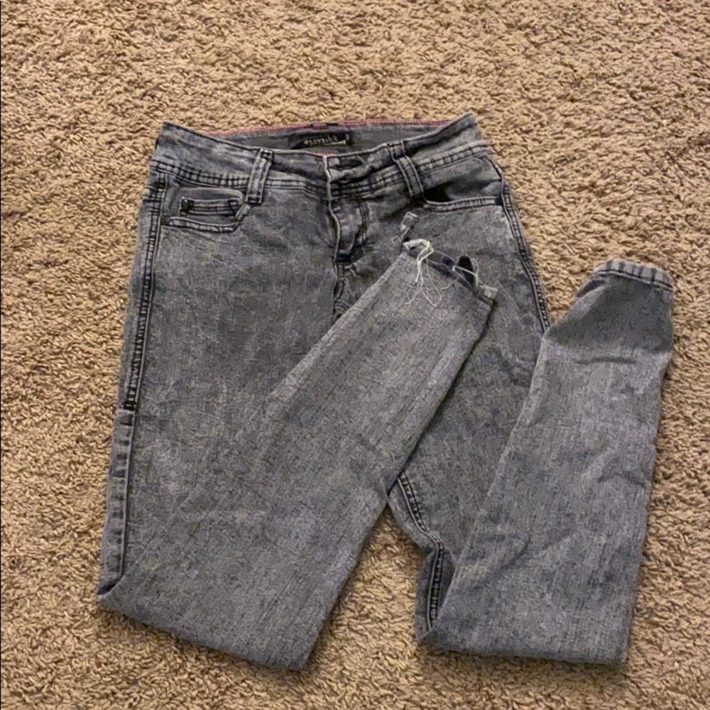 Acid Wash skinny jeans